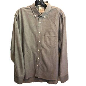 Grey Billy Reid Men's Collared Shirt
